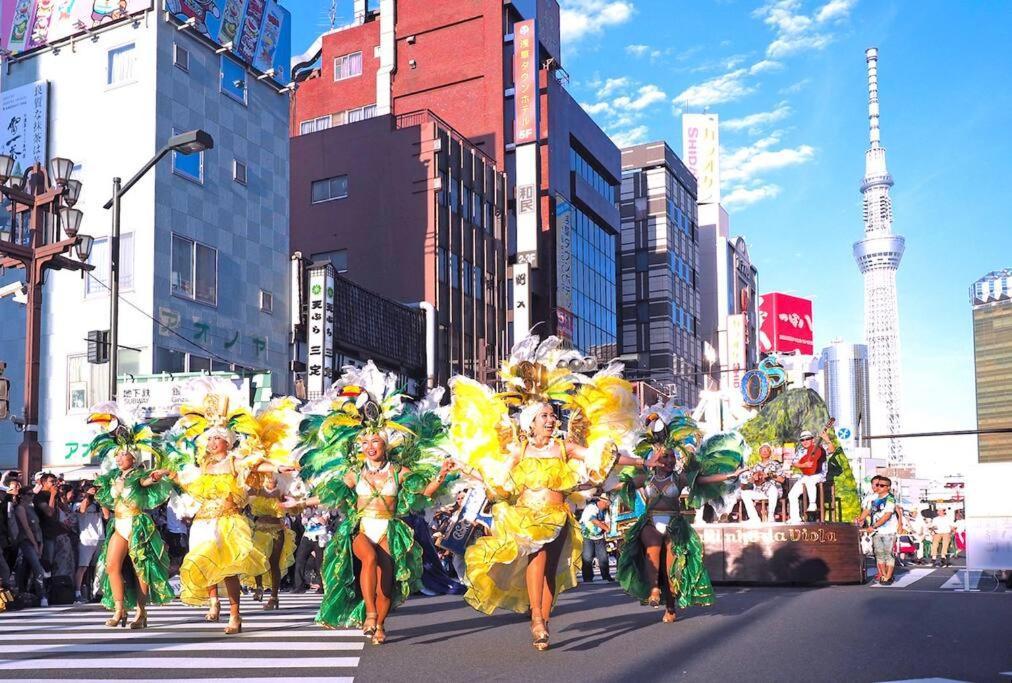 شقة 503 Oshiage Sta 3Mins Walk! Wi-Fi & Elevator 4Pax طوكيو المظهر الخارجي الصورة